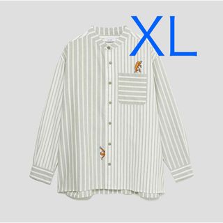 グラニフ(Design Tshirts Store graniph)のグラニフ　おさるのジョージ　アクロバティック　スタンドカラーシャツ　 XL(シャツ)