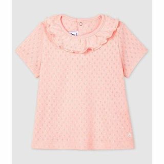 PETIT BATEAU - 新品未使用　プチバトー　36m針抜き半袖カットソー　ピンク