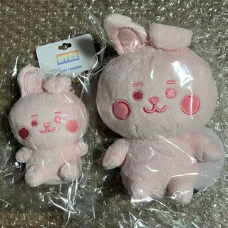 ビーティーイシビル(BT21)の【BTS・BT21】COOKY パステルカラーぬいぐるみ&マスコット(2点)(アイドルグッズ)