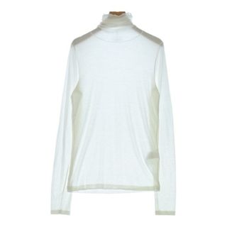 エイトン(ATON)のATON エイトン Tシャツ・カットソー 02(M位) 白 【古着】【中古】(カットソー(半袖/袖なし))