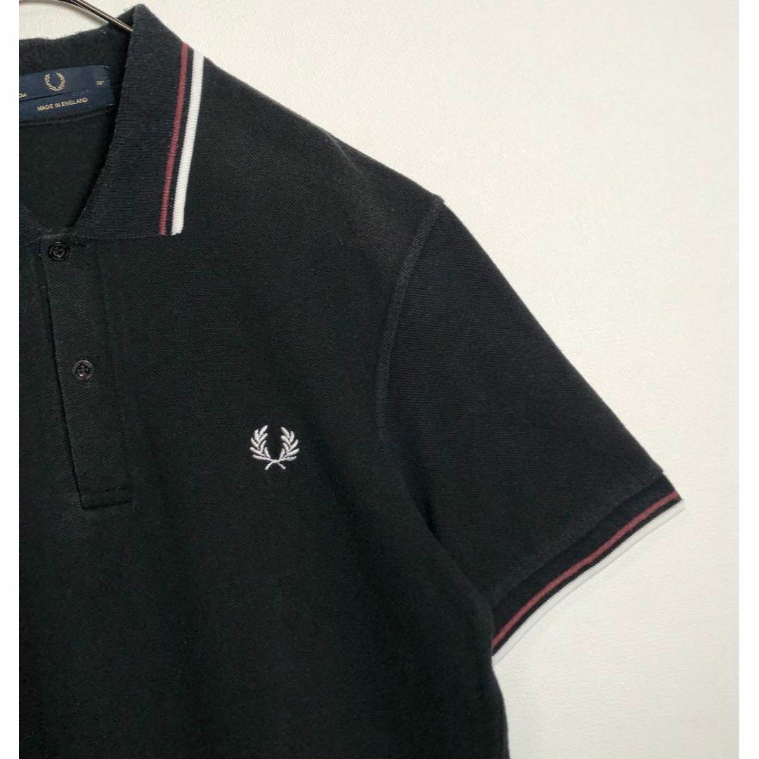 FRED PERRY(フレッドペリー)のFRED PERRY フレッドペリー　イングランド製　M12 ポロシャツ　9 メンズのトップス(ポロシャツ)の商品写真