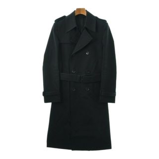 LITHIUM HOMME - LITHIUM HOMME リチウムオム トレンチコート 42(S位) 黒 【古着】【中古】