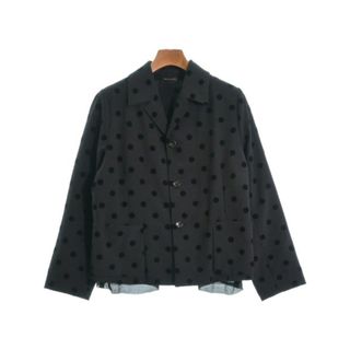 コムデギャルソン(COMME des GARCONS)のCOMME des GARCONS カジュアルジャケット F 黒(ドット) 【古着】【中古】(テーラードジャケット)