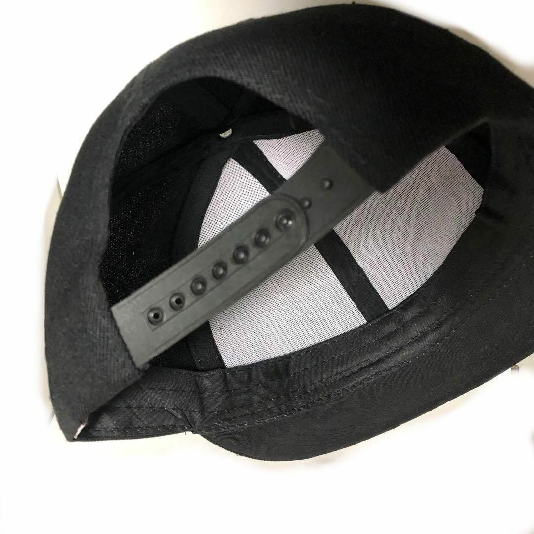 フラットキャップ スナップバック フリーサイズ 男女兼用 ブラック メンズの帽子(キャップ)の商品写真