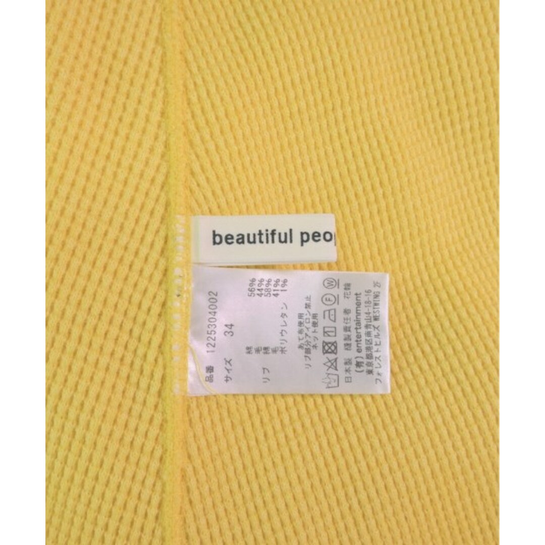 beautiful people(ビューティフルピープル)のbeautiful people ワンピース 34(XS位) 黄 【古着】【中古】 レディースのワンピース(ひざ丈ワンピース)の商品写真