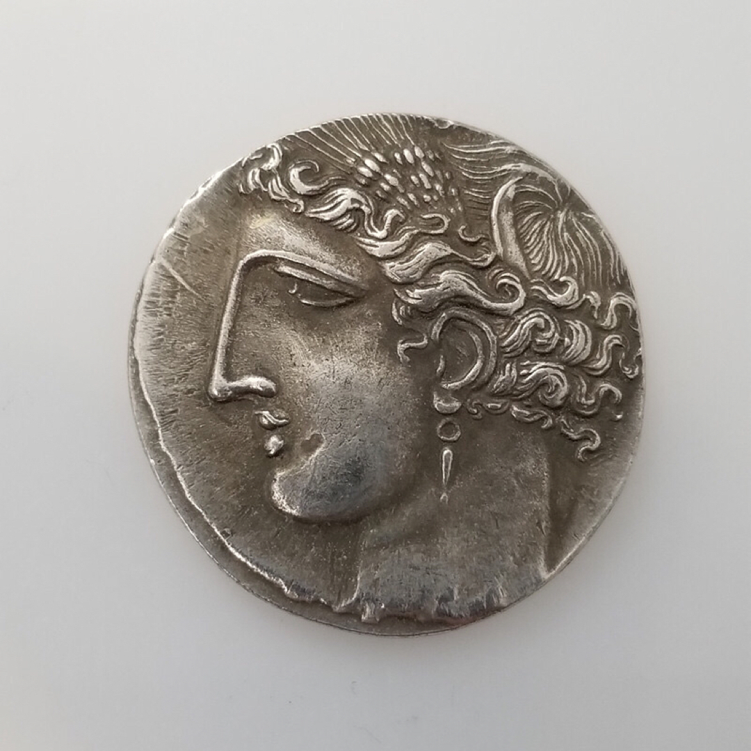 古代ギリシアローマコインメダル ギリシャ銀貨 古ギリシャドラクマ銀貨 シルバー エンタメ/ホビーの美術品/アンティーク(貨幣)の商品写真