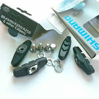 シマノ(SHIMANO)の【前後2セット】シマノ キャリパーブレーキシュー ブレーキゴム 自転車 パーツ(パーツ)