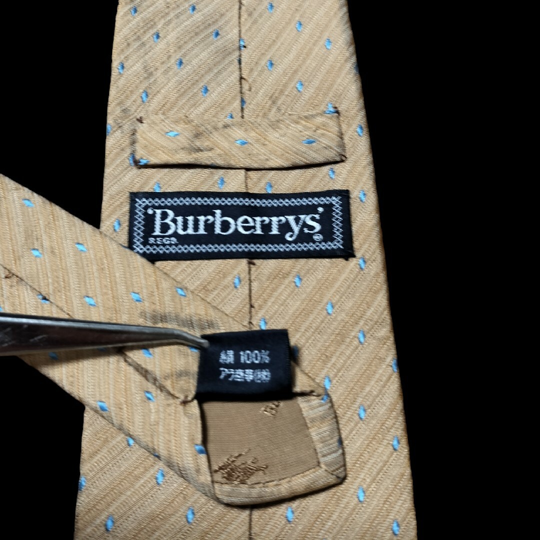 【Burberrys】　バーバリーズ　ブラウン系　総柄 メンズのファッション小物(ネクタイ)の商品写真