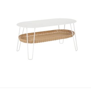 イデー(IDEE)のイデー　WALLABY LOW TABLE OVAL White ローテーブル(ローテーブル)