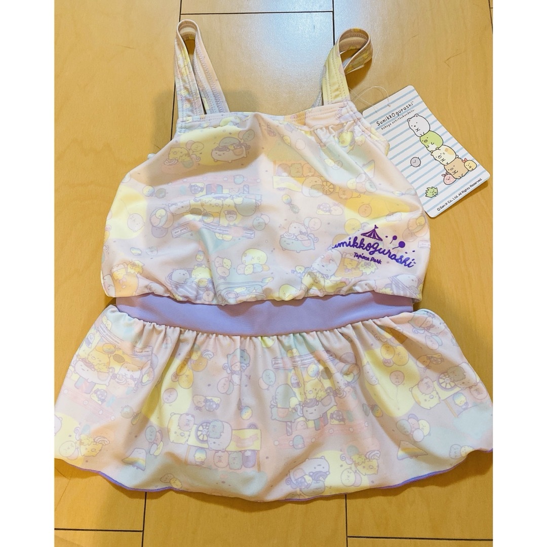 すみっコぐらし 水着  100 キッズ/ベビー/マタニティのキッズ服女の子用(90cm~)(水着)の商品写真