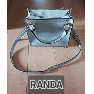 ランダ(RANDA)のRANDA 　トートバッグ　ハンドバッグ　水色(トートバッグ)