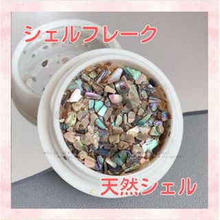 ネイル シェルフレーク 天然シェル レジン封入 クラッシュシェル(デコパーツ)