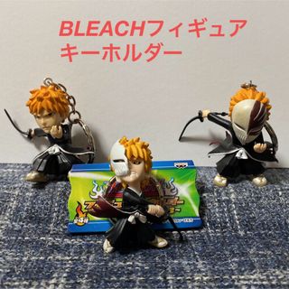 バンダイ(BANDAI)のBLEACHフィギュアキーホルダー　黒崎一護フィギュア(アニメ/ゲーム)