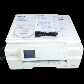 ブラザー(brother)のbrother DCP-J952N-W プリンター 白物家電 A4 CDレーベル(PC周辺機器)