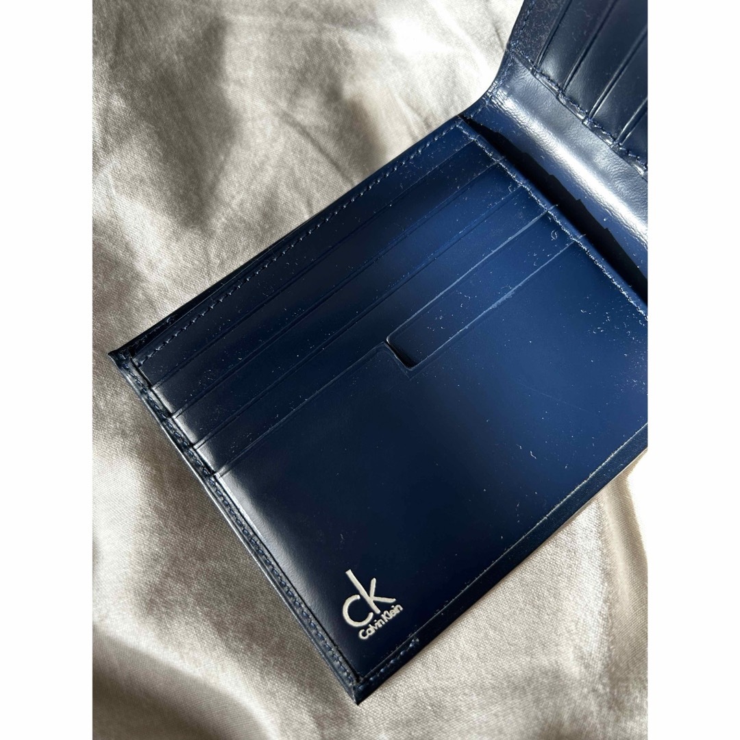 Calvin Klein(カルバンクライン)のCalvin Klein 折り財布 青 メンズのファッション小物(折り財布)の商品写真