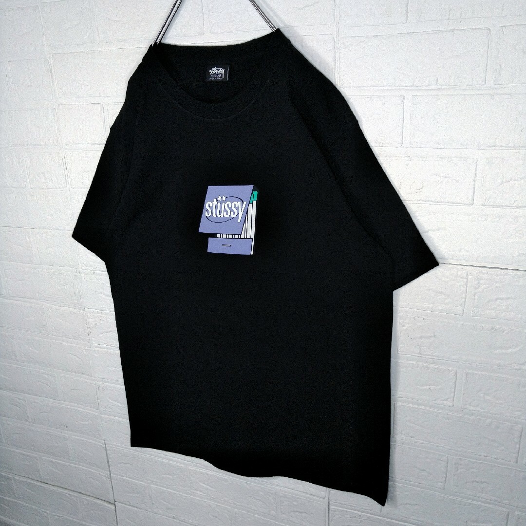 STUSSY(ステューシー)の【STUSSY】パープル　マッチロゴ　Tシャツ メンズのトップス(Tシャツ/カットソー(半袖/袖なし))の商品写真