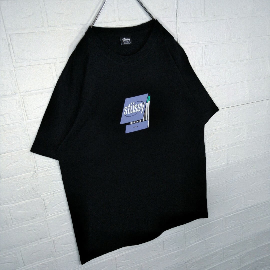 STUSSY(ステューシー)の【STUSSY】パープル　マッチロゴ　Tシャツ メンズのトップス(Tシャツ/カットソー(半袖/袖なし))の商品写真