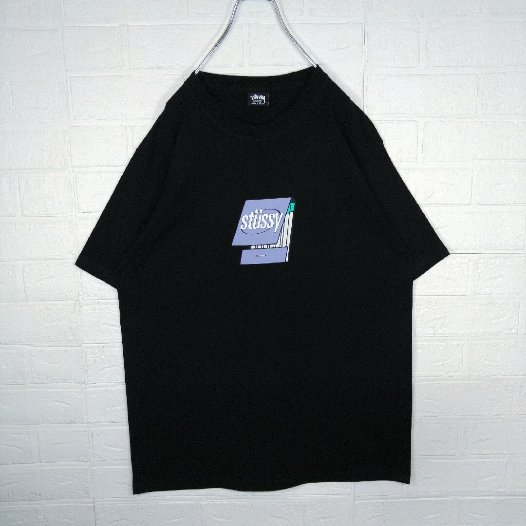 STUSSY(ステューシー)の【STUSSY】パープル　マッチロゴ　Tシャツ メンズのトップス(Tシャツ/カットソー(半袖/袖なし))の商品写真