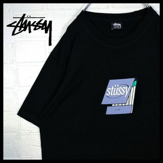 STUSSY - 【STUSSY】パープル　マッチロゴ　Tシャツ