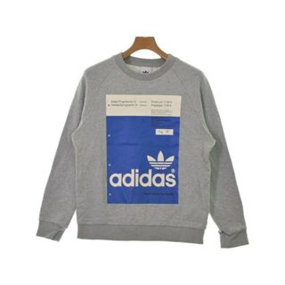 アディダス(adidas)のadidas アディダス スウェット M グレー 【古着】【中古】(スウェット)