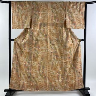 小紋 身丈159.5cm 裄丈65.5cm 正絹 美品 優品 【中古】(着物)