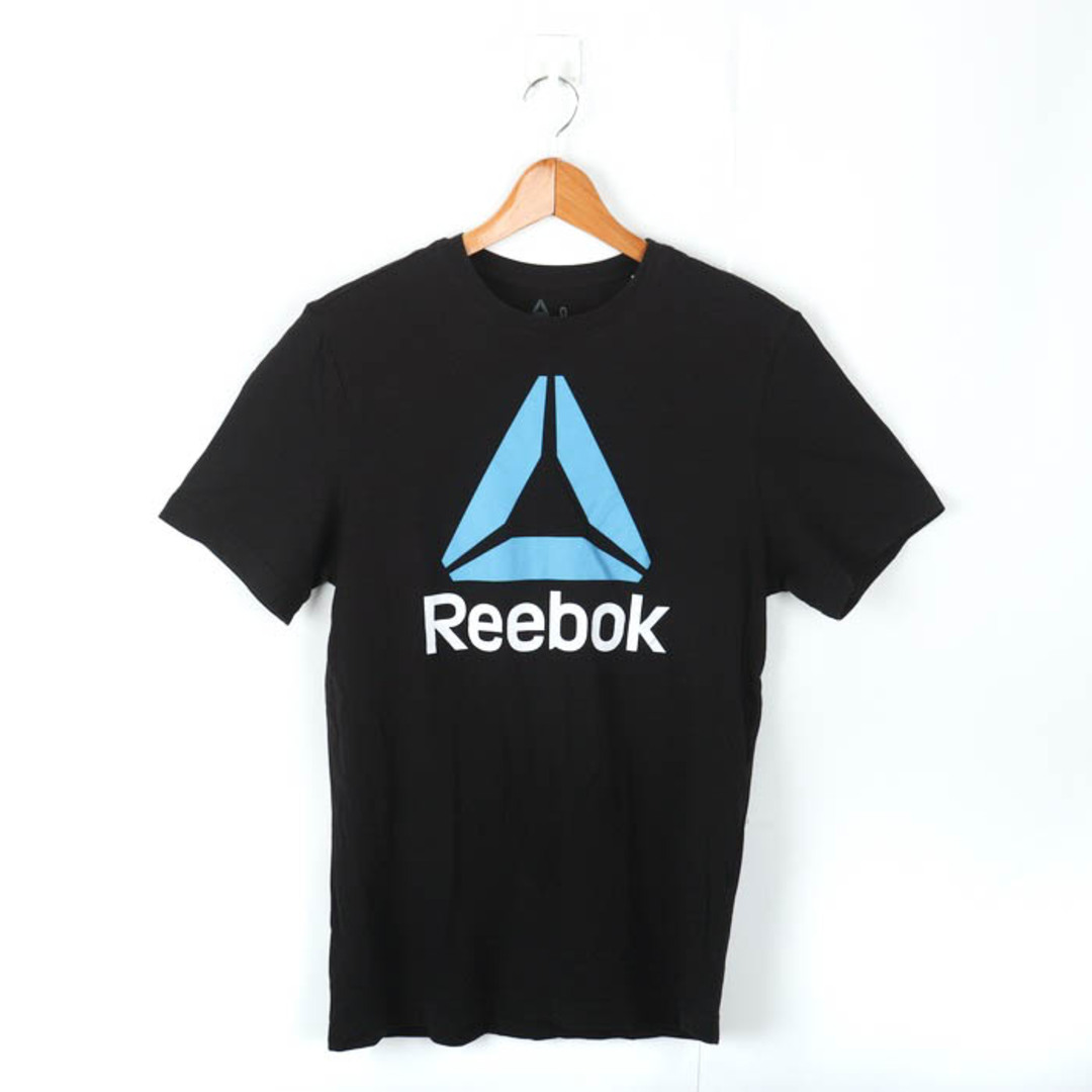 Reebok(リーボック)のリーボック 半袖Tシャツ ロゴT コットン スポーツウエア 大きいサイズ メンズ Oサイズ 黒×青×白 Reebok メンズのトップス(Tシャツ/カットソー(半袖/袖なし))の商品写真