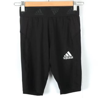 アディダス(adidas)のアディダス レギンスハーフスパッツ スポーツウエア エアロレディ プライムグリーン 未使用品 メンズ Lサイズ 黒×白 adidas(その他)