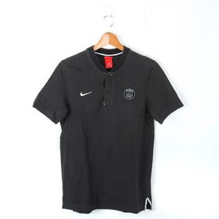 ナイキ(NIKE)のナイキ 半袖Tシャツ ヘンリーネック パリサンジェルマン サッカー メンズ Mサイズ グレー NIKE(Tシャツ/カットソー(半袖/袖なし))