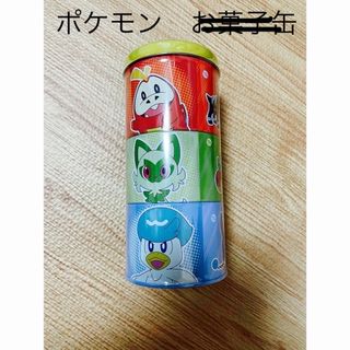 松風屋　ポケモン3段お菓子缶 PKW-1期限5.15 クッキーチョコシュー(キャラクターグッズ)