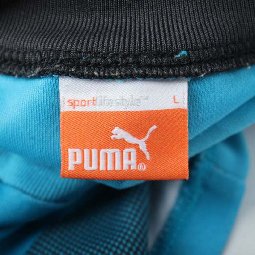 PUMA(プーマ)のプーマ 半袖Tシャツ プラクティスシャツ スポーツウエア メンズ Lサイズ 青×黒 PUMA メンズのトップス(Tシャツ/カットソー(半袖/袖なし))の商品写真