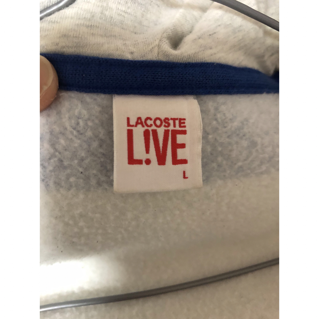 LACOSTE L!VE(ラコステライブ)のラコステライブ「LACOSTE L!VE」ジップパーカー　L レディースのトップス(パーカー)の商品写真