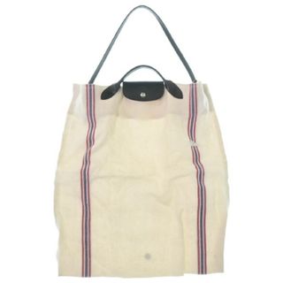 LONGCHAMP - LONGCHAMP ロンシャン トートバッグ - 白x赤x紫等 【古着】【中古】