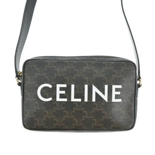 セリーヌ(celine)のCELINE セリーヌ ショルダーバッグ - 黒x茶系(総柄) 【古着】【中古】(ショルダーバッグ)