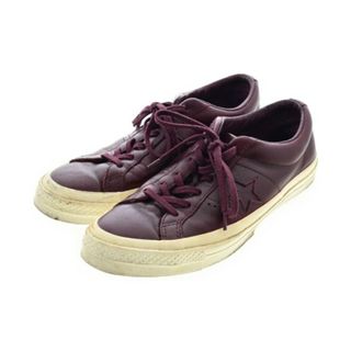 コンバース(CONVERSE)のCONVERSE コンバース スニーカー UK6 1/2(25cm位) エンジ 【古着】【中古】(スニーカー)