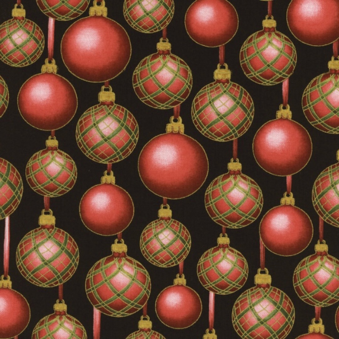 ✨お値下げ✨ クリスマス　オーナメント生地　A Botanical Season ハンドメイドの素材/材料(生地/糸)の商品写真