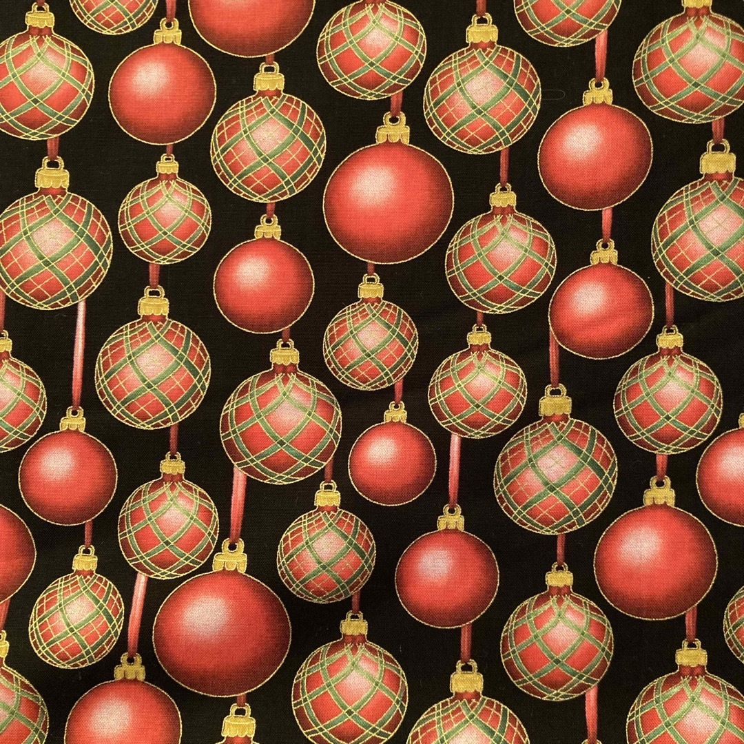 ✨お値下げ✨ クリスマス　オーナメント生地　A Botanical Season ハンドメイドの素材/材料(生地/糸)の商品写真
