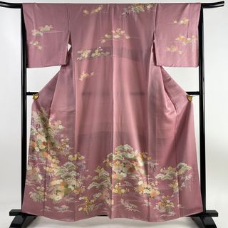 訪問着 身丈161cm 裄丈67cm 正絹 逸品 【中古】(着物)