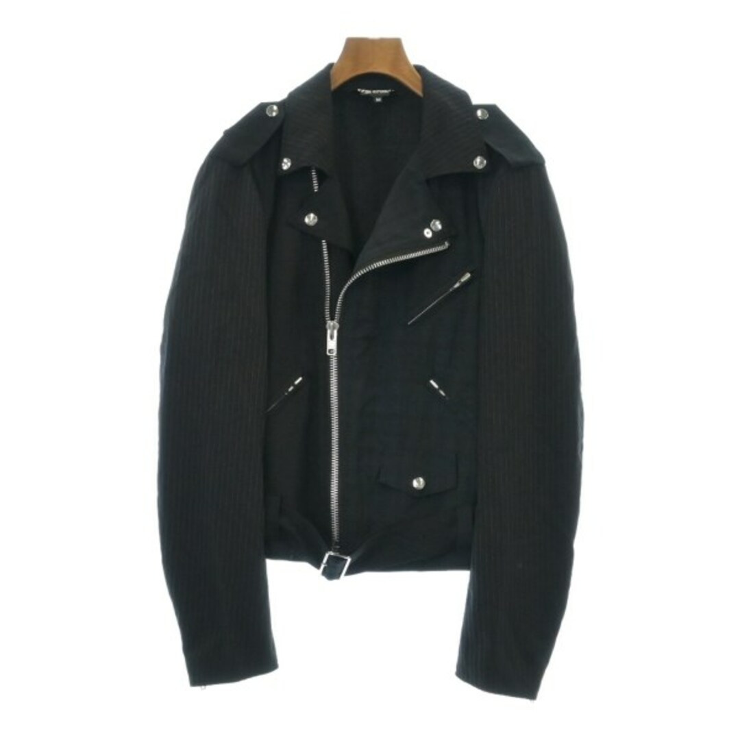 BLACK COMME des GARCONS(ブラックコムデギャルソン)のBLACK COMME des GARCONS ライダース M 【古着】【中古】 メンズのジャケット/アウター(ライダースジャケット)の商品写真