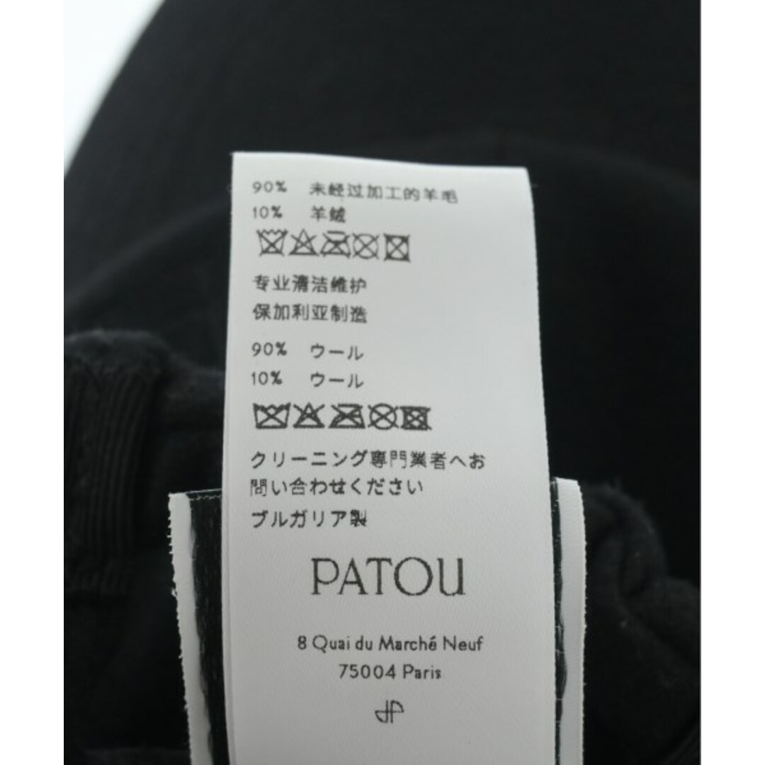 PATOU(パトゥ)のPATOU パトゥ キャップ M-L 黒 【古着】【中古】 レディースの帽子(キャップ)の商品写真