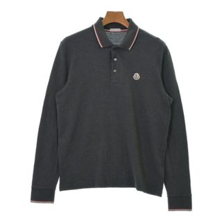 モンクレール(MONCLER)のMONCLER モンクレール ポロシャツ L グレー 【古着】【中古】(ポロシャツ)