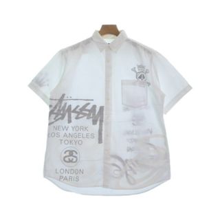 STUSSY - STUSSY ステューシー カジュアルシャツ M 白 【古着】【中古】