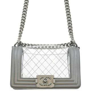 CHANEL - CHANEL シャネル ショルダーバッグ - シルバーxクリア 【古着】【中古】