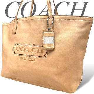 コーチ(COACH)のコーチ レガシー ウィークエンド トートバッグ A4収納可能 レザー ベージュ(トートバッグ)