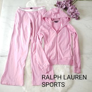 ラルフローレン(Ralph Lauren)のレアRALPH LAUREN SPORTS ピンク ジャージ セットアップ M(セット/コーデ)