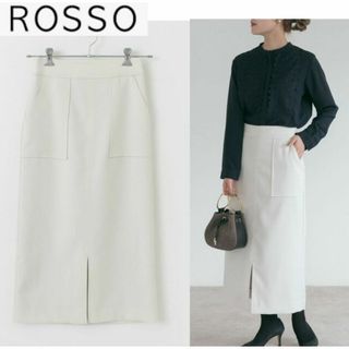 ROSSO - 【超美品】Rosso カルゼダブルクロスポケットタイトスカート