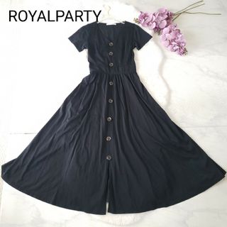 ROYAL PARTY - ROYAL PARTYフレアーワンピース ブラック フリーサイズ