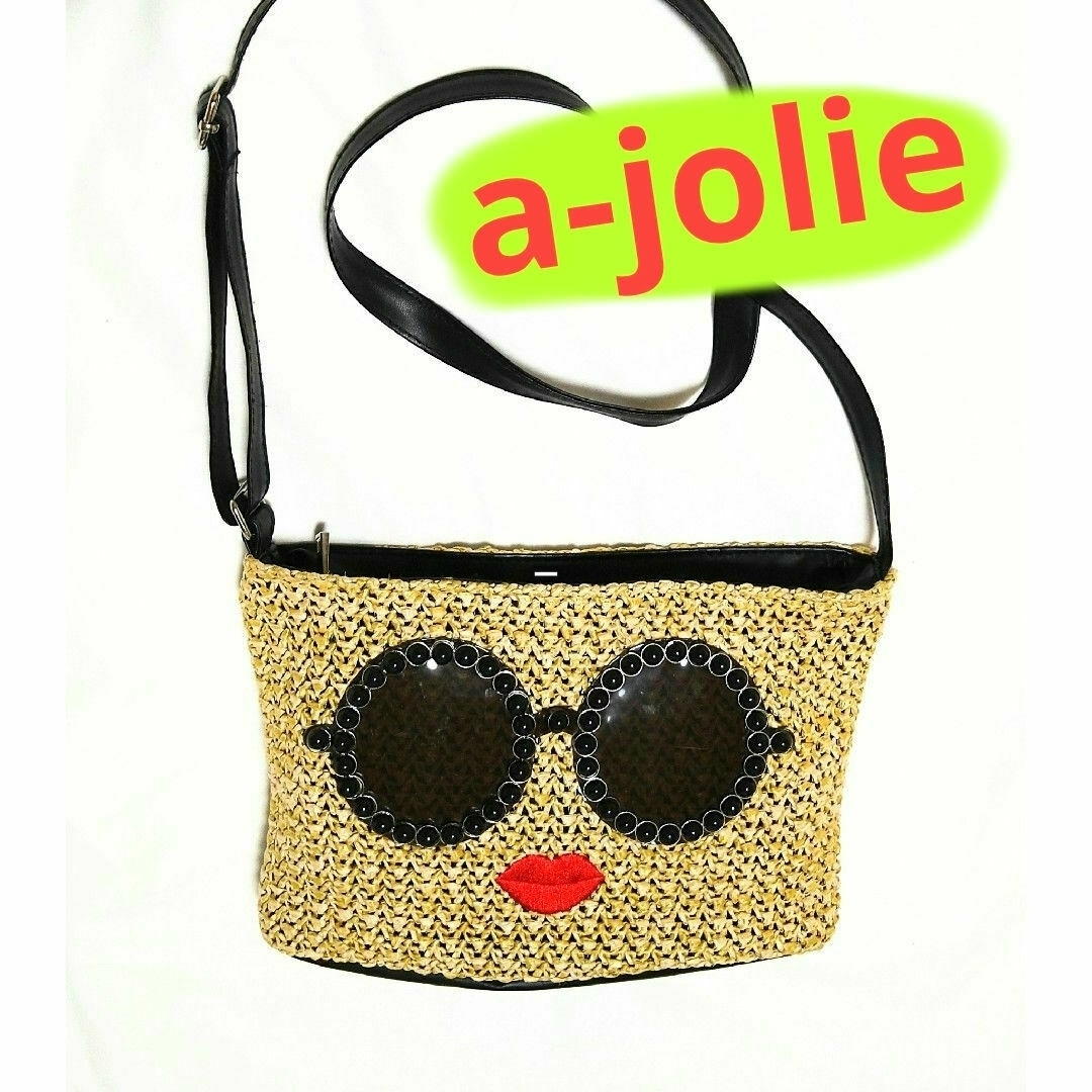 a-jolie(アジョリー)のa-jolie アジョリー ショルダー BAG 刺繍ビジュー サコッシュ バッグ レディースのバッグ(ショルダーバッグ)の商品写真