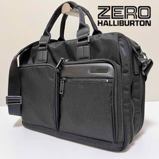 ゼロハリバートン(ZERO HALLIBURTON)の【極美品】ゼロハリバートン　2wayブリーフケース ビジネスバッグ　ブラック(ビジネスバッグ)