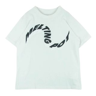 サカイ(sacai)のSacai サカイ Ｔシャツ 19-0002S Melting Pot T-shirts メルティングポット クルーネック プリント 半袖 Tシャツ ホワイト ホワイト系 3【中古】(シャツ)