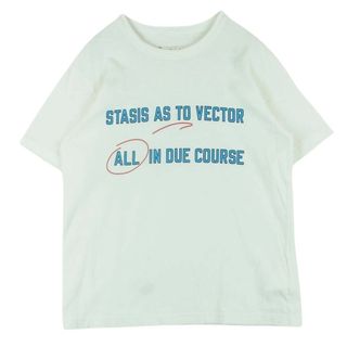 サカイ(sacai)のSacai サカイ Ｔシャツ 18-01592M Lawrence Weiner Tee ローレンスウェイナー クルーネック 半袖 プリント Tシャツ ホワイト ホワイト系 3【中古】(シャツ)